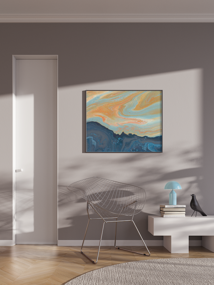 Calming Paintings | Calming Art | Organic Modern Wall Art | Cool Paintings | Swirl Art