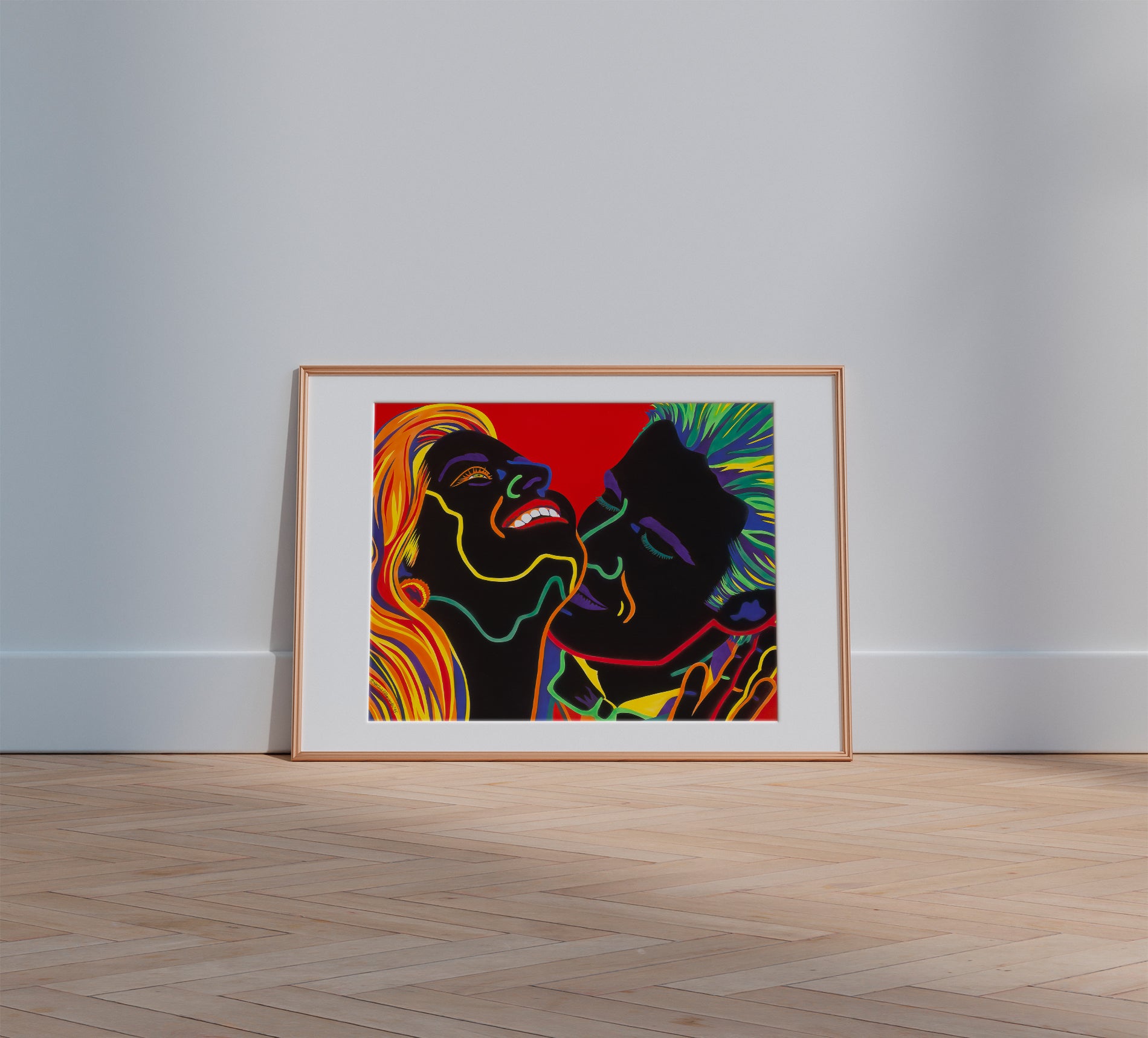 Couple Paintings | Twin Flames Art | Lovers Twin Flame Art | Soulmate Painting