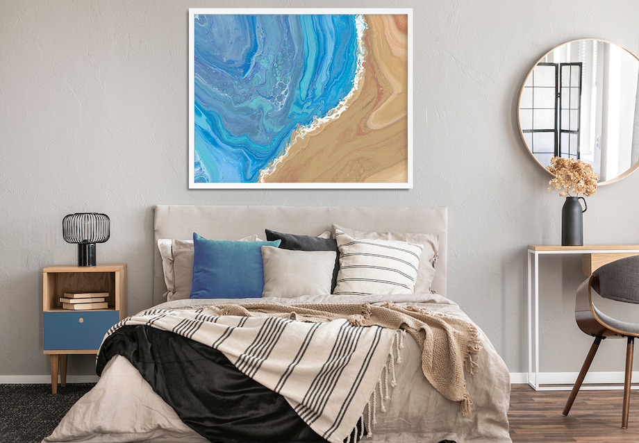 Beach Art Print | Modern Beach Art | Coastal Art Prints | Coastal Wall Art | Ocean Paintings